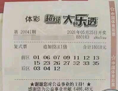 #大乐透#超级大乐透第041期最新晒票