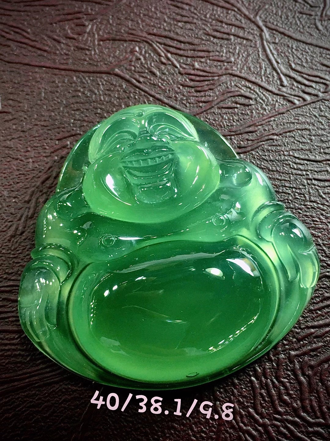 翡翠|翡翠冰晴绿大佛公\uD83C\uDF39\uD83C\uDF39刚柔并济，完美靓丽！