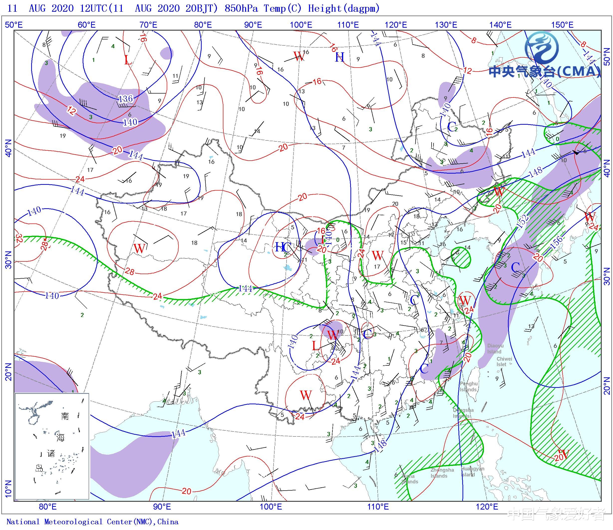 中国气象爱好者|怪事？超级计算机预测图上，四川突现蓝格子，分析：是危险信号！