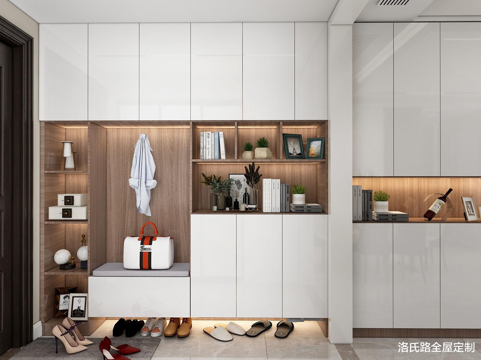 【】玄关美不美，鞋柜很重要，头一次见到这种设计！