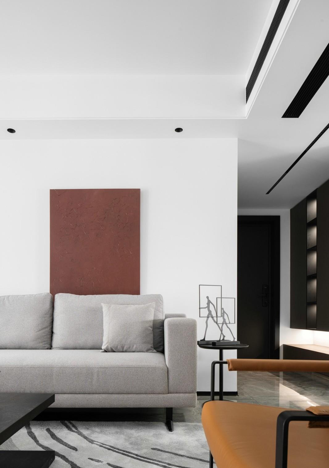 背景墙|上海夫妻晒出140㎡新家，全屋极简之风，简单之中却有惊艳之美