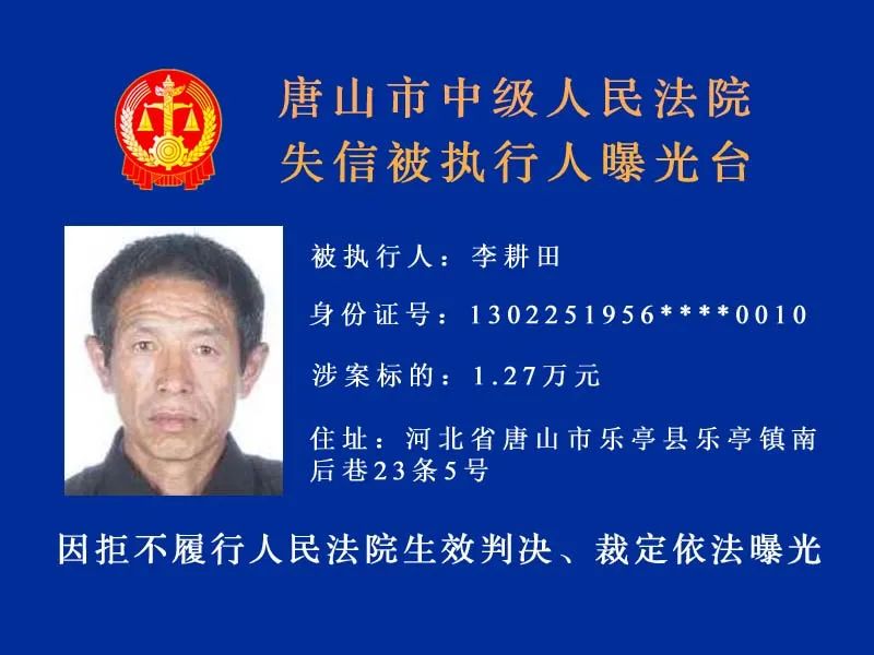 唐山发布|唐山最新实名曝光15人！有你认识的吗？