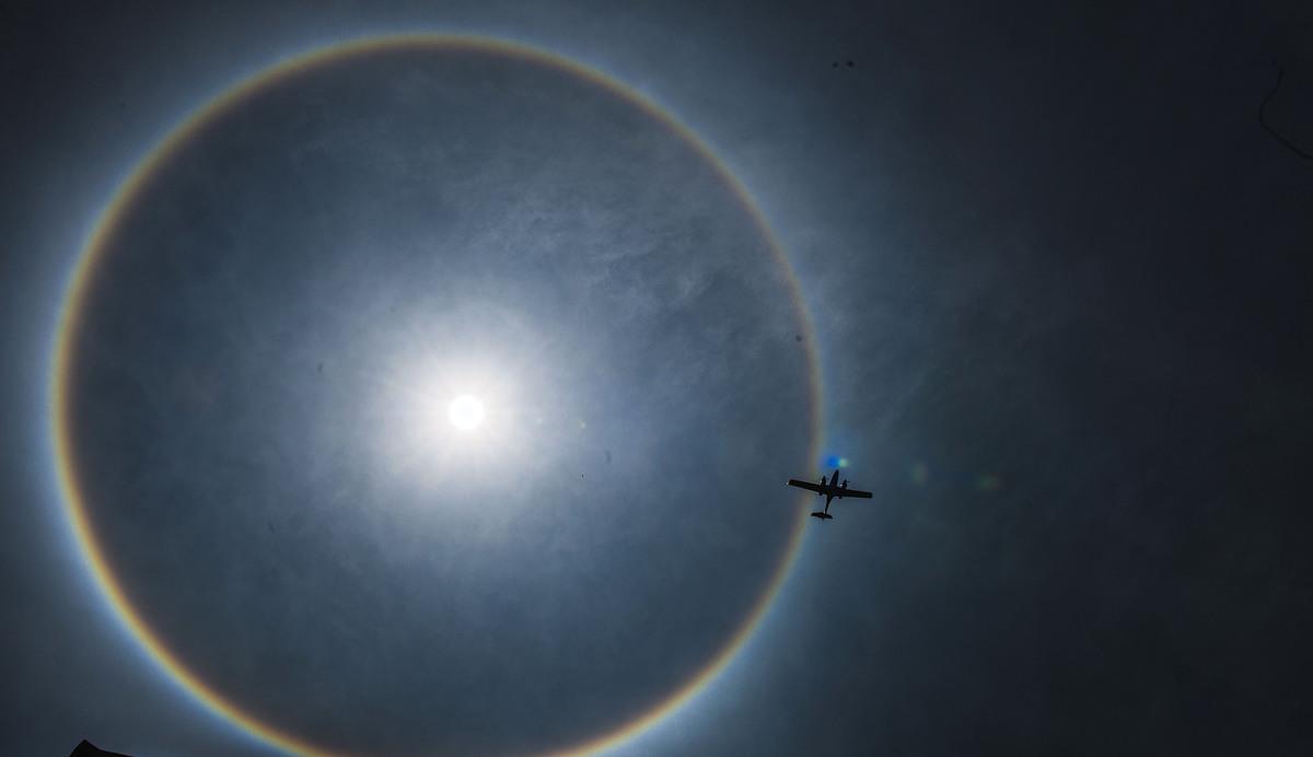 #日晕#美呆了！“日晕”刷屏，全国多地上演奇观