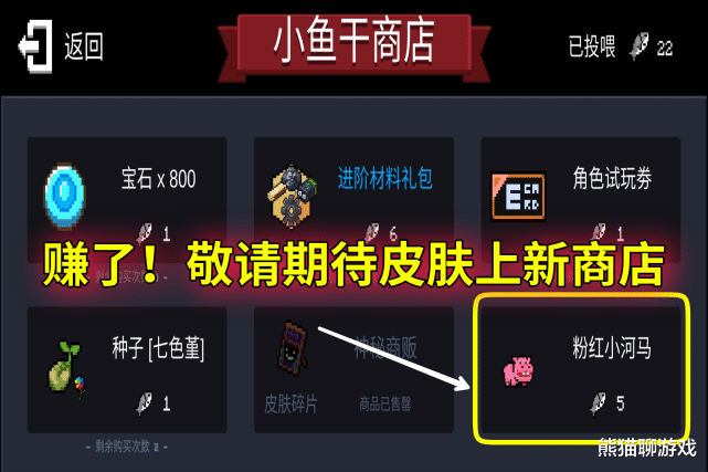 元气骑士|一致叫好!《元气骑士》敬请期待宠物出现小鱼干商店,干得漂亮