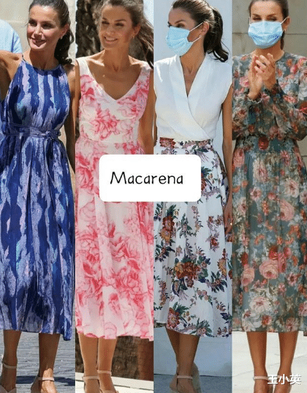 高马尾|西班牙姐妹花再亮相，齐扎高马尾利落精神，莱后素雅白裙显高级