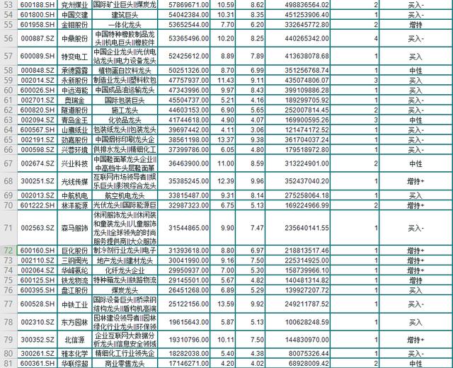 『海外资金』141只行业龙头名单，10元以下，低估值，外资持股！股民：收藏