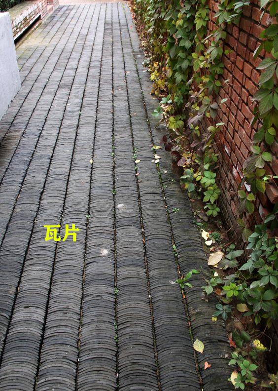 |家里有个中式庭院，地面自然不能掉了档次，铺瓦片青石板就能美翻