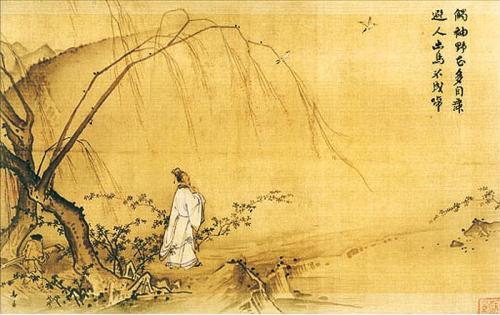 寒江独钓图|初赏《寒江独钓图》忆柳宗元，细看渔翁钓竿，竟看到现代的滑轮