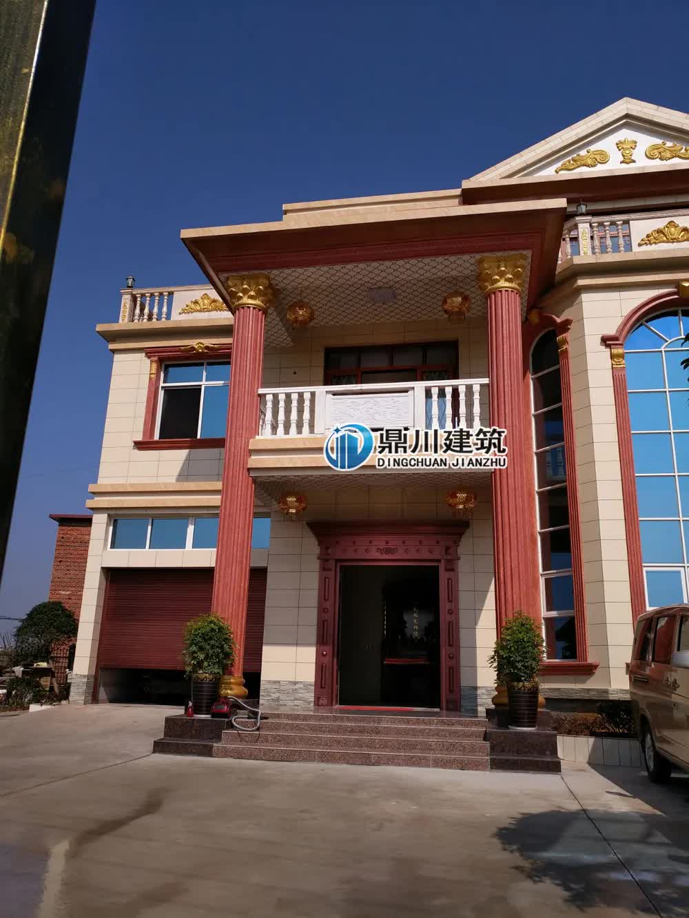 |主体40万，三层农村别墅，复式客厅+旋转楼梯设计，彰显品位