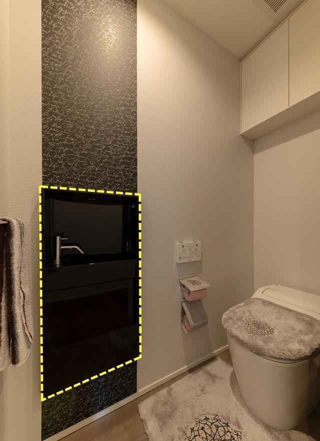 「」洗手台埋到墙里，卫生间一下大了好多，美观还方便打理，好处多多