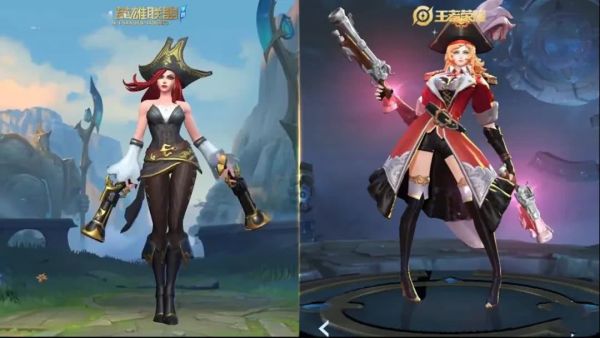 「手机游戏」LOL手游与王者英雄对比，看清高清模型后，玩家笑了：差距太大