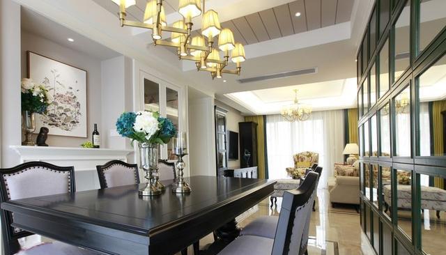 |120平米美式新房完工，全屋氛围浪漫又温馨，整体效果效果超满意