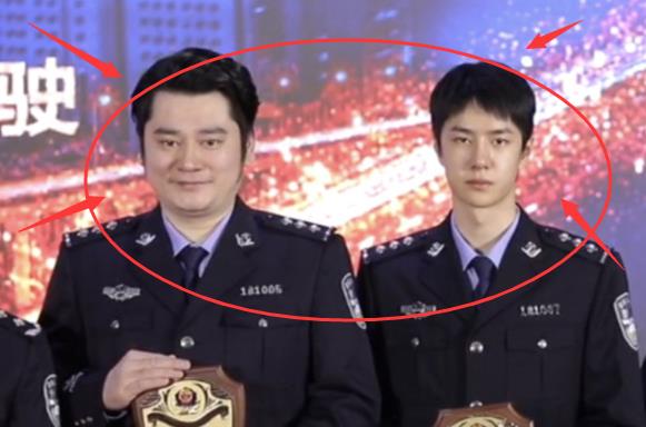 头围|《天天向上》兄弟齐穿警服，当王一博和钱枫同框，镜头拉近：这头围认真的？