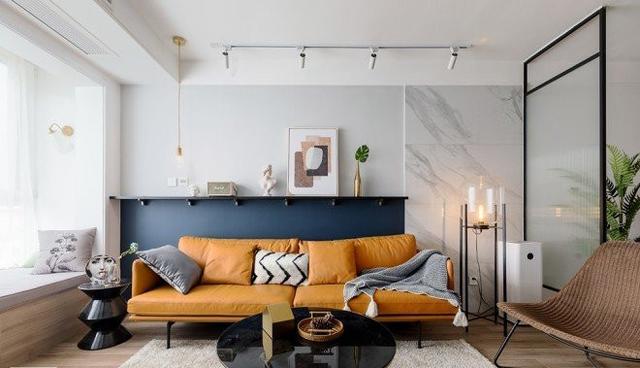 |75平米小户型，客厅太漂亮、太有格调了，全屋到处都是亮点