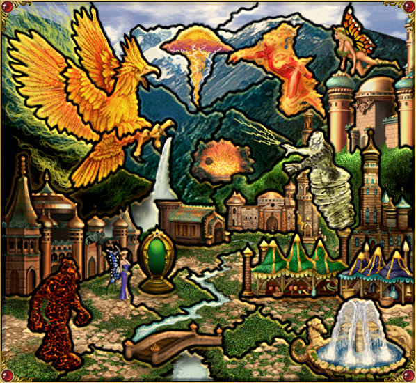 「英雄无敌3」《英雄无敌3》:九大种族方尖塔地图,当年到处挖坑找神器的乐趣~