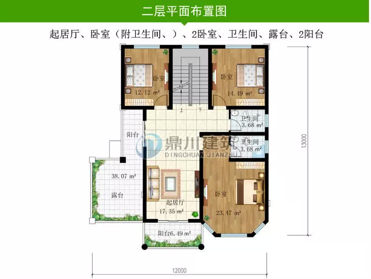 |15款当下建房热门户型,开间12米,都是新农村经典户型