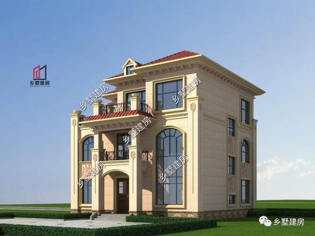 |11.8X12米农村三层小别墅，简约低奢风，演绎非凡气质！