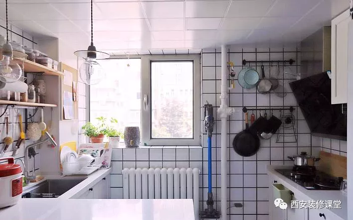 【】50㎡一室老房改造，开放厨房，客厅不要沙发，日式小居