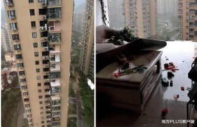 南方PLUS客户端|“黑格比”登陆，浙江一阿婆被台风从11楼吹落坠楼身亡