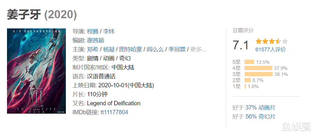 姜子牙|《姜子牙》票房问鼎！但口碑两极分化，网友直言：远离姜子牙，越远越好