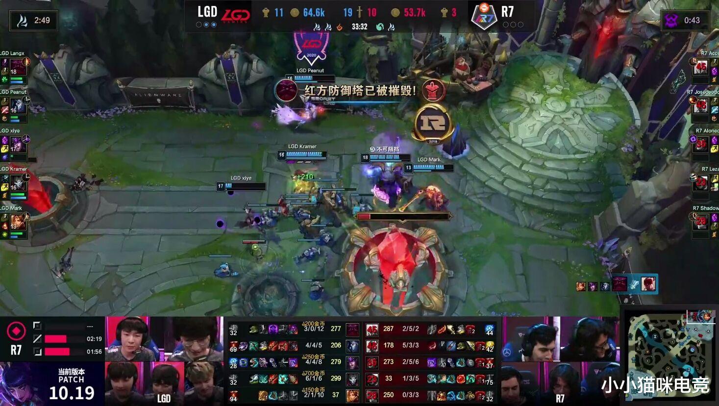 LGD|LGD淘汰R7！狼行致敬RNG猫皇说出LPL心声，花生手抖直言亮队标原因