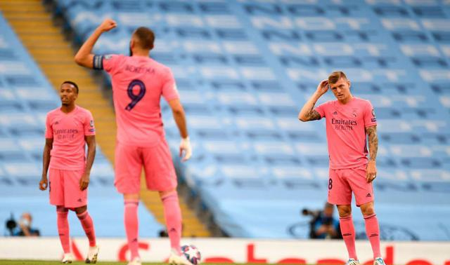 皇家马德里|斯特林+本泽马各进一球!皇马2-3落后,还需再进一球(动图)