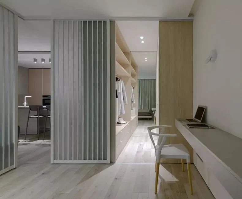 ▲53㎡现代风单身公寓，简约清新，开放式格局让家更宽敞大气！