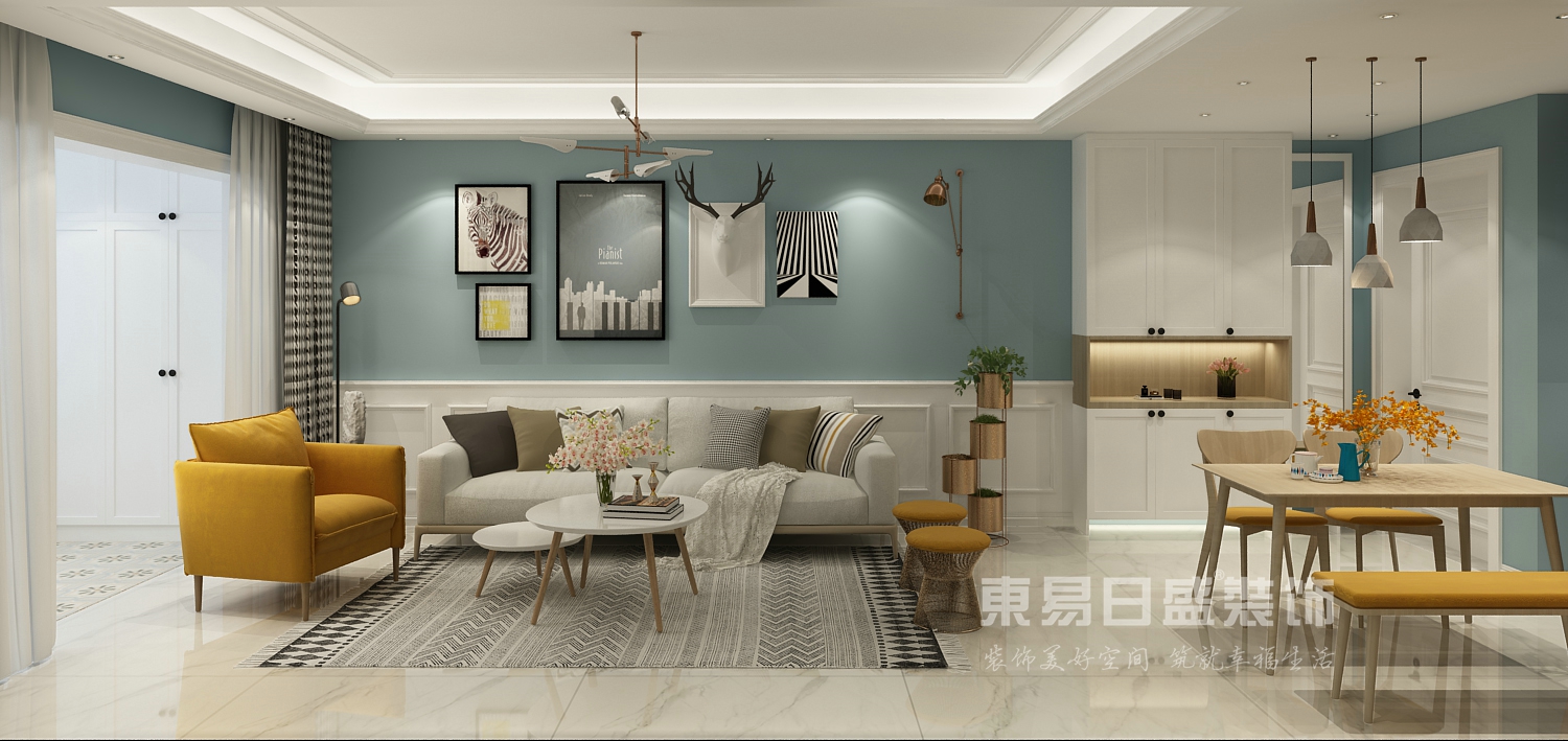 |90m2清新北欧风，一回家就倍感安心