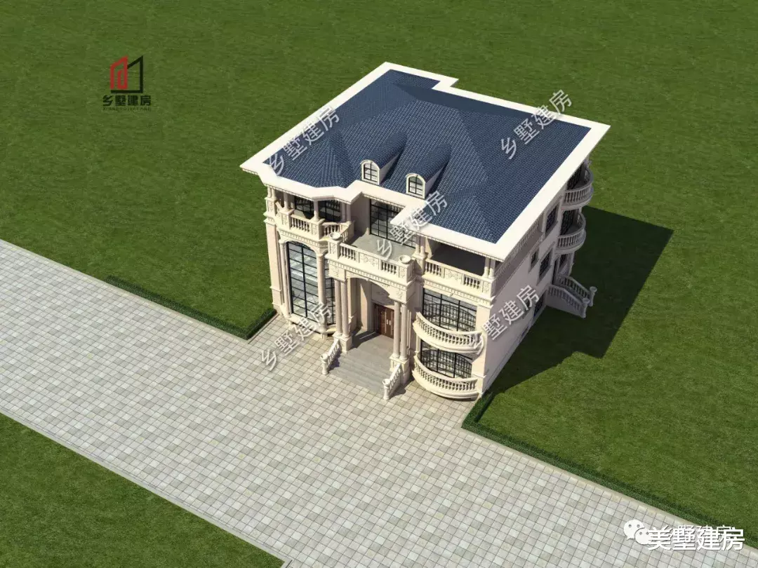 |15×17米三层自建别墅，极具奢华美观，尽显富贵之态！