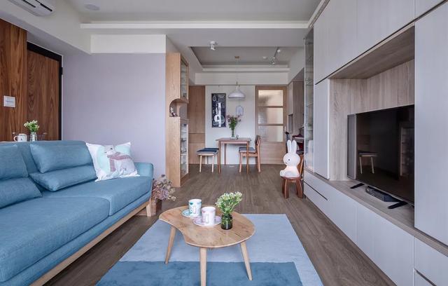 「北欧风」淡雅日式搭配童趣北欧风！89.3平米自然木质调家庭住宅