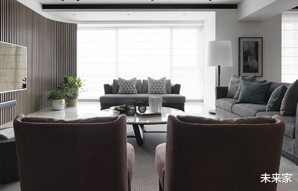 ▲很大气的大户型装修，看似简洁却特别上档次，挑不出半点缺陷