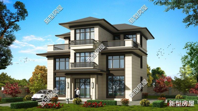 |农村别墅怎么盖才好看?挑空客厅+套卧,这8套图纸25万起建