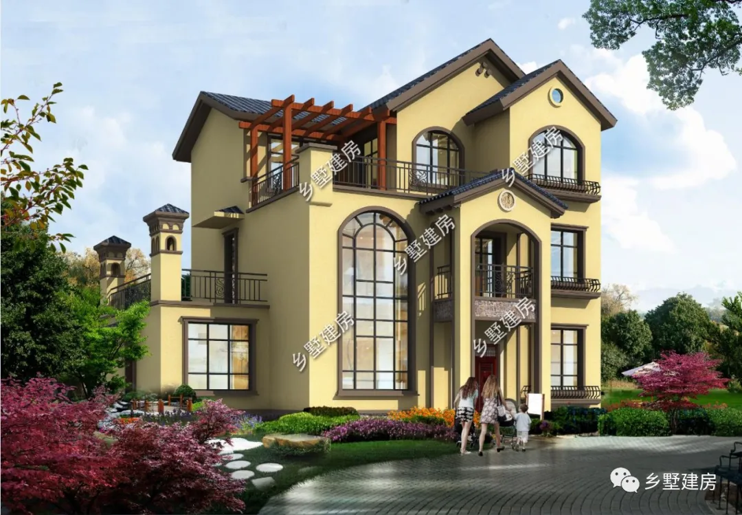 ##3款风格独特的别墅户型，时尚亮眼，建上一栋城里房子比不得！