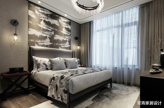 『背景墙』450㎡四层独栋别墅,品味现代东方美学,一进门就被迷住