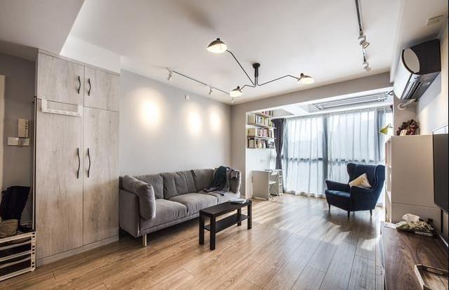 |晒晒套内面积88㎡的两居室新房,灯具和收纳柜好看又有想法