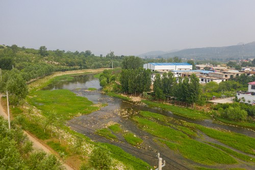 济南|航拍济南玉符河，山清水秀风景如画，市民戏水垂钓的好地方