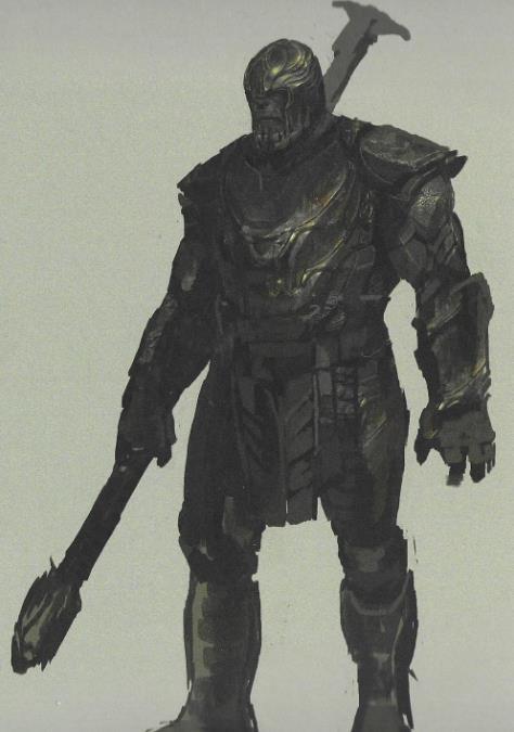 灭霸|复联4：漫威曾经为灭霸设计了多种武器，就连棍子也成为他的武器