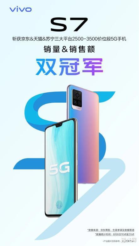 电子商务|vivo S7首销告捷，斩获三大电商平台“双销”冠军！