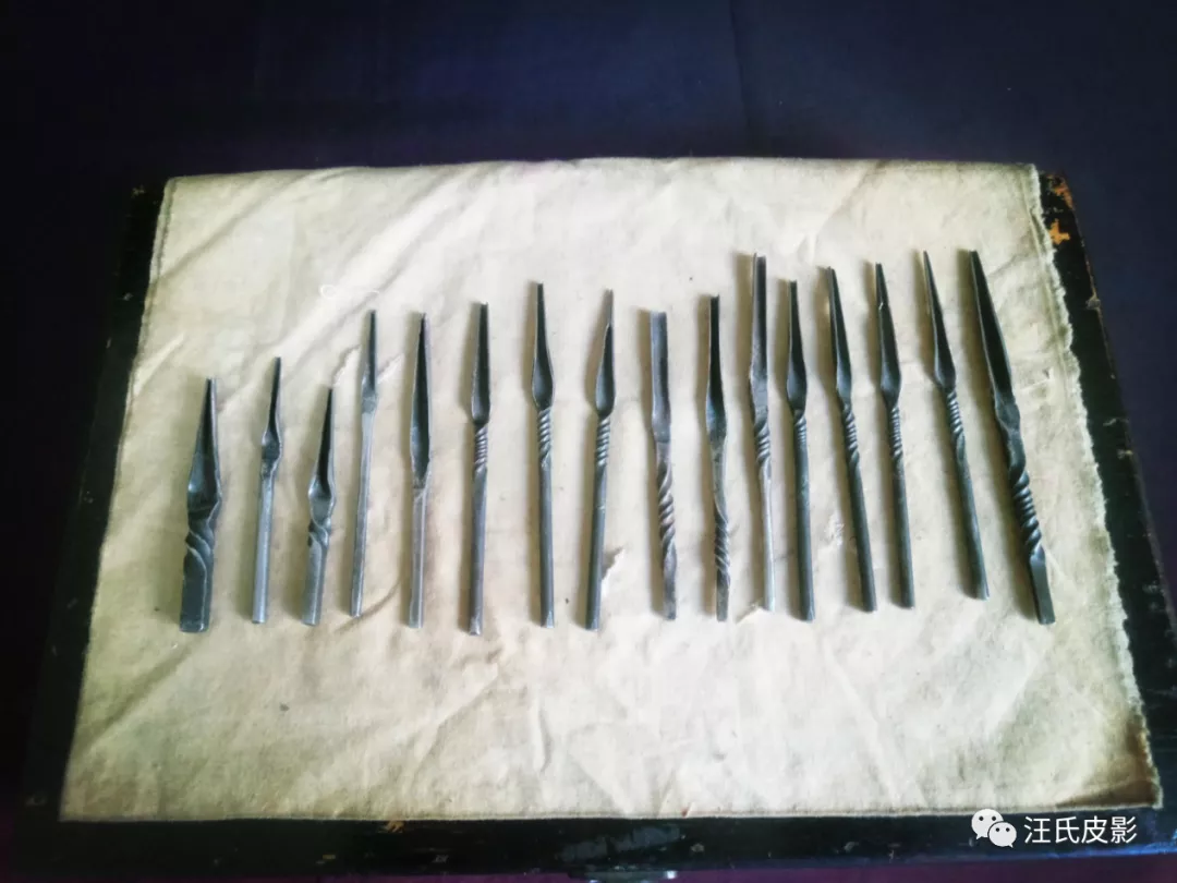 雕刻|汪氏皮影雕刻工具