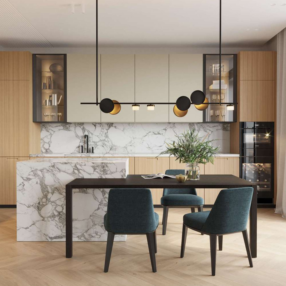 设计师|93㎡ 两居室,木饰面这样用高级感翻倍!