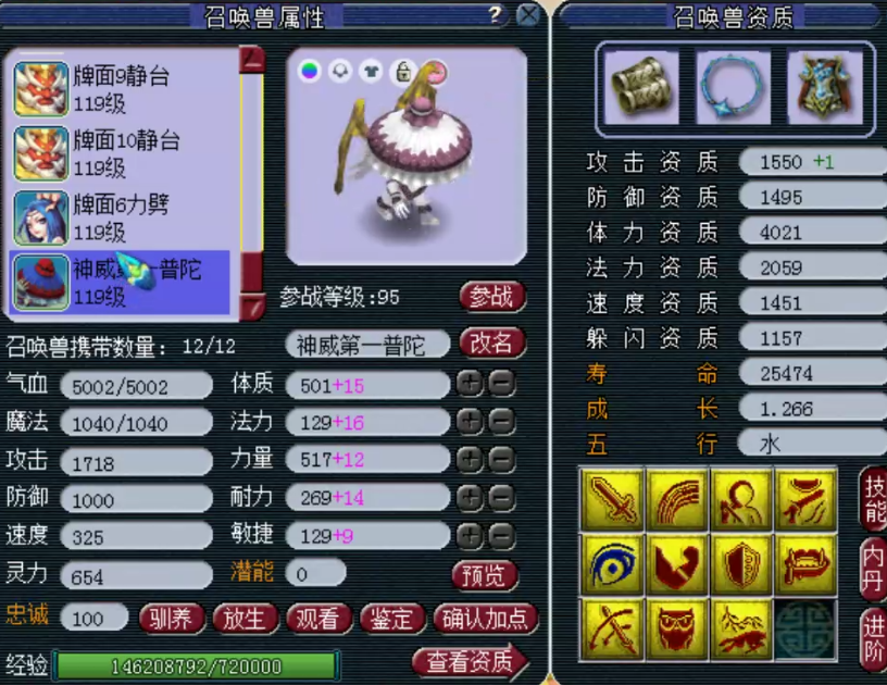 普陀山|梦幻西游：神威顶级普陀，无级别六特技，每一只宝宝都充满故事！