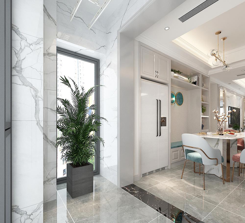 『』90后年轻夫妻的美式混搭风格装修，125平米三房，时尚前卫又雅致