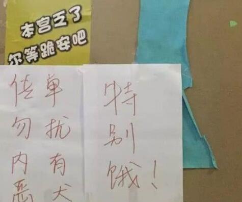 宿舍|大学宿舍门口的标语“火了”,辅导员查寝室,分分钟笑出腹肌!