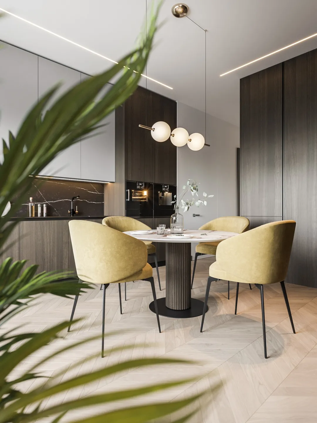 「」113㎡实用大两居，轻奢简致！