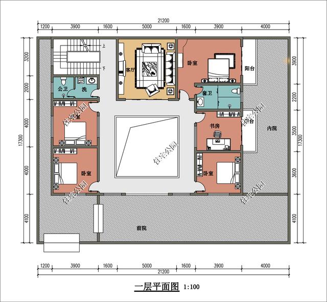 |宽17长15的宅基地怎么设计比较好?要求两层带院子