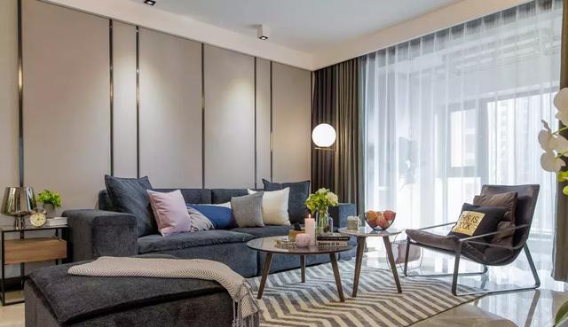 参观精装楼盘样板间，三居都市轻奢范儿，玄关柜墙太惊艳了