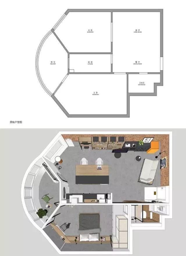 @老公坚持不做吊顶,电路走“明线”,全屋“制水泥”!谁见过?