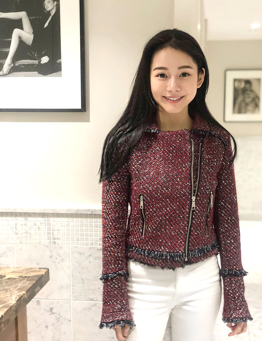 清台湾清新美女医生jenn,大眼雪肌神似angelababy