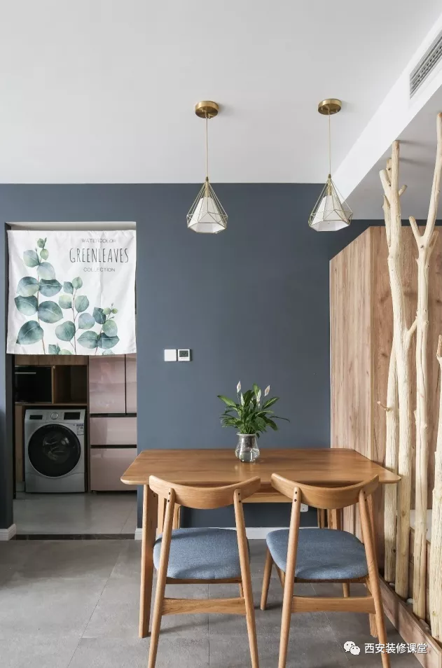 「」85㎡两室灰色极简北欧，刚需也有范