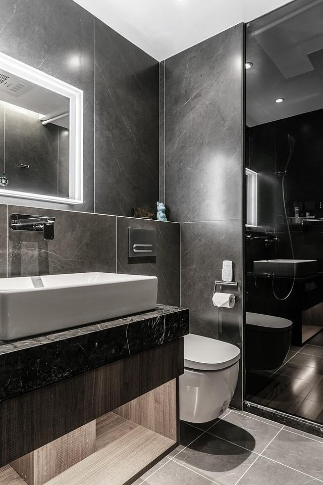 【】150㎡极简轻奢装修案例,木饰面搭配石材,满满的高级感